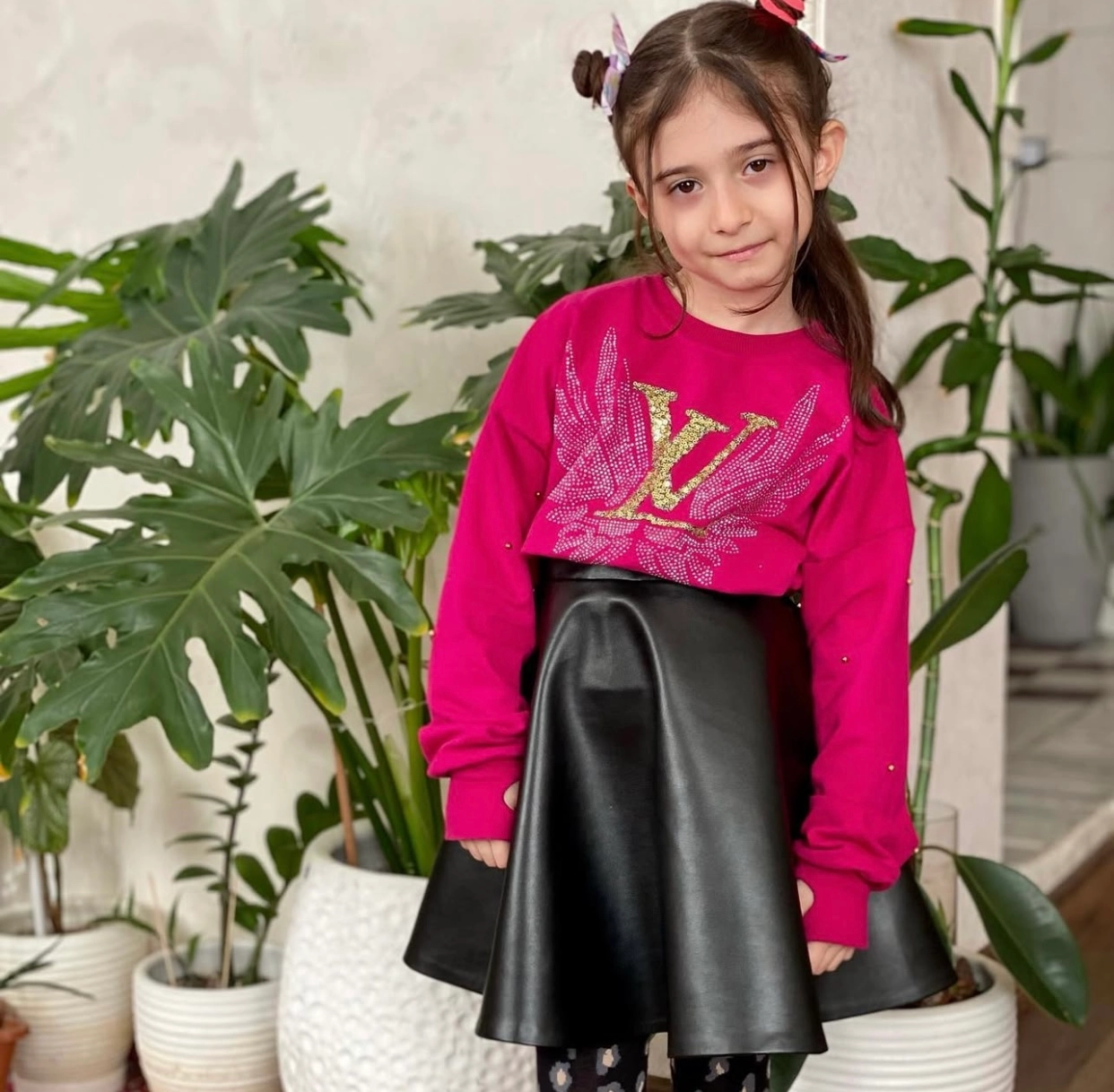دامن چرم دخترانه